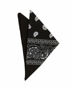 Spirit Halloween Black Paisley Bandana
