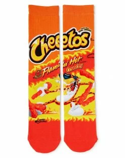 Spirit Halloween Flamin' Hot Cheetos Crew Socks
