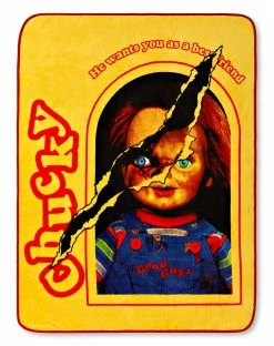 Spirit Halloween Good Guys Chucky Fleece Blanket