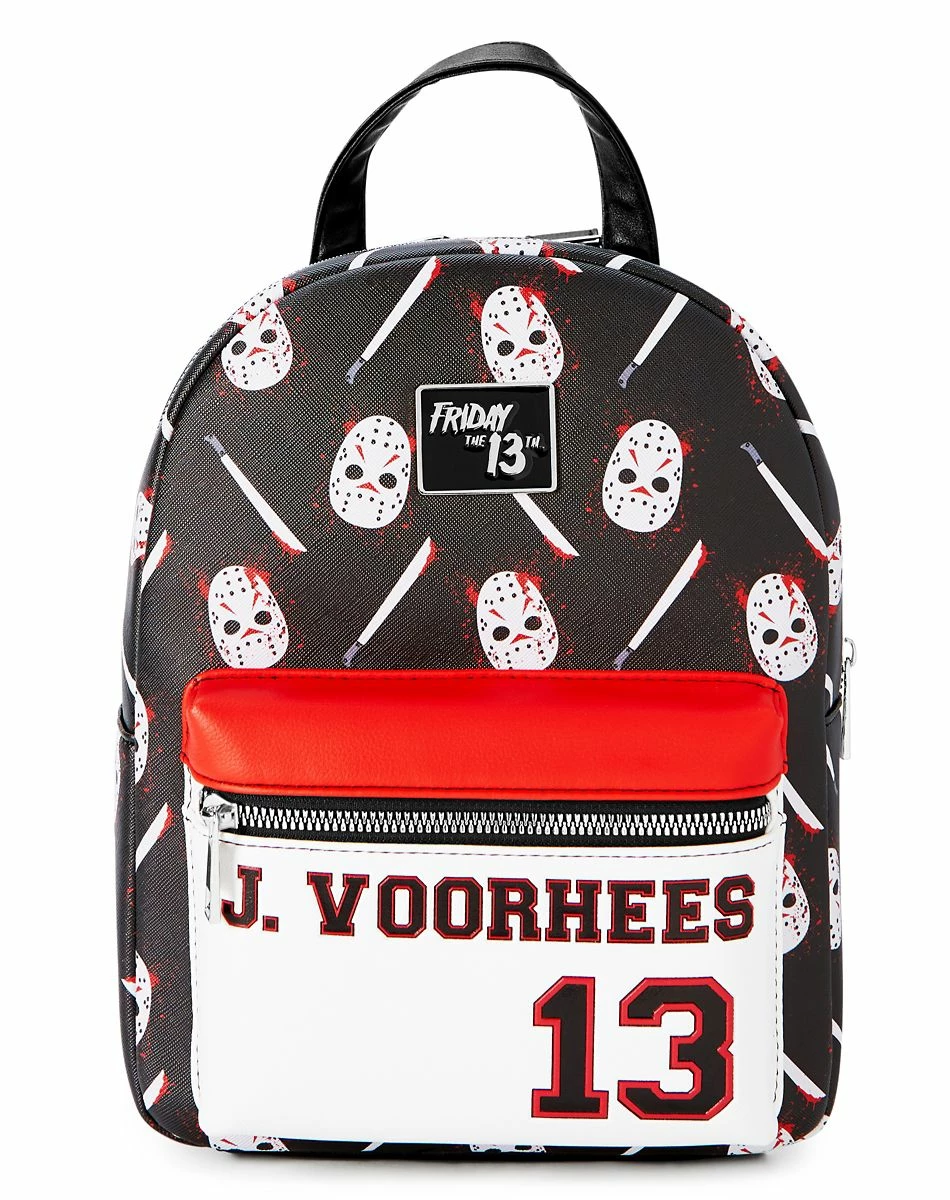 Spirit Halloween Jason Voorhees Mini Backpack - Friday the 13th 1 Spirit Halloween Jason Voorhees Mini Backpack - Friday the 13th