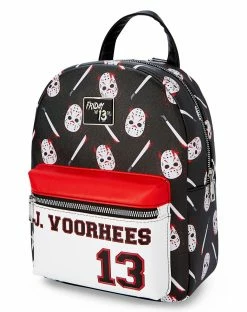 Spirit Halloween Jason Voorhees Mini Backpack - Friday the 13th 6 Spirit Halloween Jason Voorhees Mini Backpack - Friday the 13th -Halloween ACCESSORIES store 03656881 c