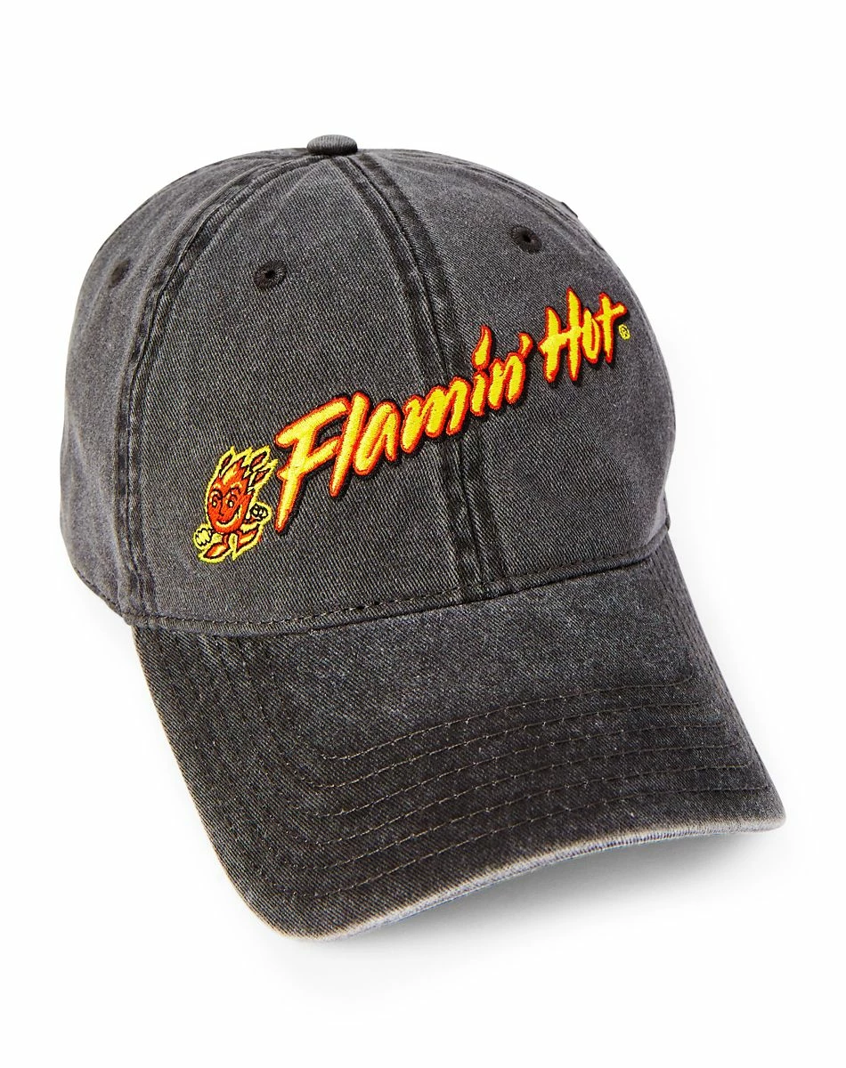 Spirit Halloween Flamin' Hot Cheetos Denim Dad Hat 1 Spirit Halloween Flamin' Hot Cheetos Denim Dad Hat