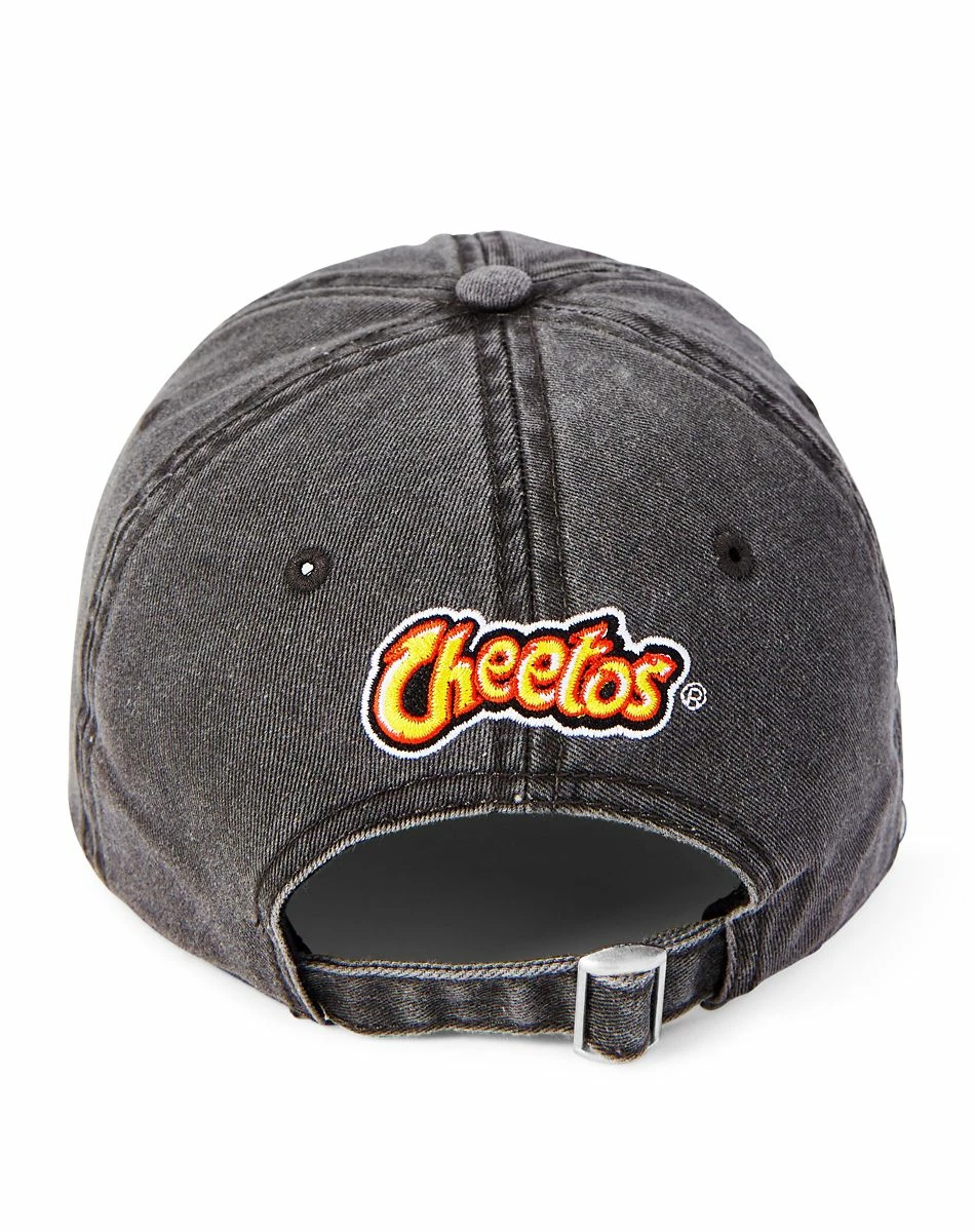 Spirit Halloween Flamin' Hot Cheetos Denim Dad Hat 3 Spirit Halloween Flamin' Hot Cheetos Denim Dad Hat - Image 3