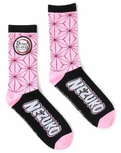 Spirit Halloween Nezuko Crew Socks - Demon Slayer