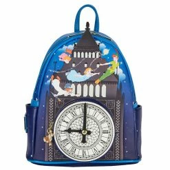 Spirit Halloween Loungefly Glow in the Dark Peter Pan Clock Mini Backpack - Disney
