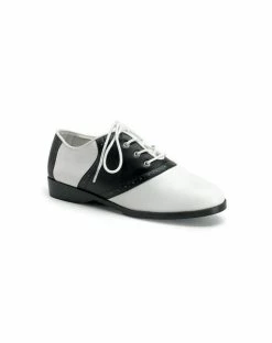 Spirit Halloween Black and White Saddle Shoes