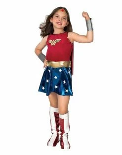 Spirit Halloween Kids Wonder Woman Costume Deluxe - DC Comics