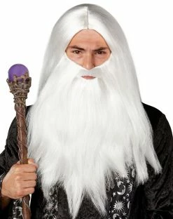 Spirit Halloween Merlin Wizard Beard and Wig