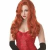 Spirit Halloween Red Silver Screen Sensation Wig
