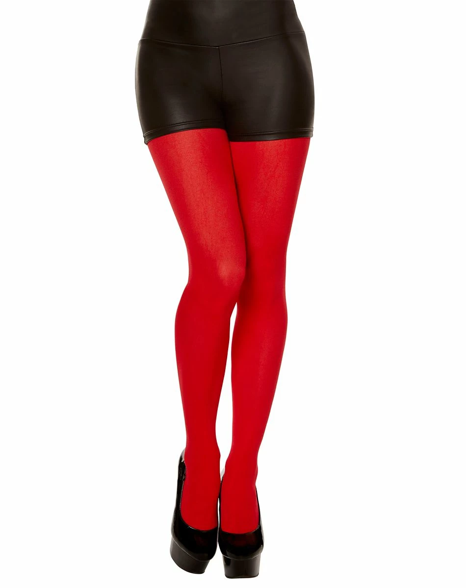 Spirit Halloween Red Opaque Tights 2 Spirit Halloween Red Opaque Tights - Image 2