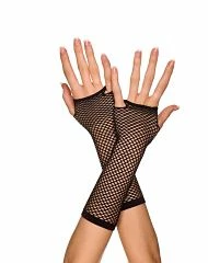 Spirit Halloween Mini Dimaond Net Black Child Gloves