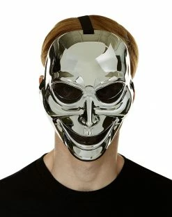 Spirit Halloween Sinister Ghost Half Mask -Halloween ACCESSORIES store 07060072 a
