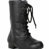 Spirit Halloween Kids Black Combat Boots