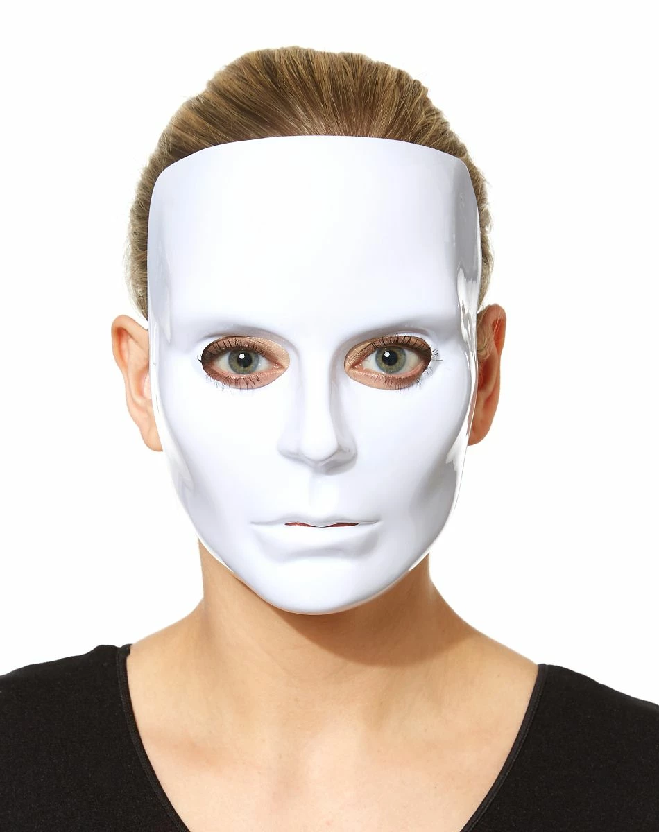 Spirit Halloween Blank White Face Half Mask 1 Spirit Halloween Blank White Face Half Mask