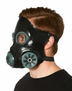 Spirit Halloween Black Anti Gas Mask -Halloween ACCESSORIES store 07204365 c