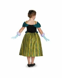 Spirit Halloween Kids Caped Anna Coronation Gown Costume - Frozen