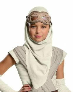 Spirit Halloween Kids Hooded Rey Mask - Star Wars The Force Awakens