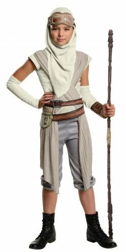 Spirit Halloween Kids Hooded Rey Mask - Star Wars The Force Awakens -Halloween ACCESSORIES store 07357536 c