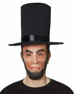Spirit Halloween Adult Abe Lincoln Full Mask with Hat