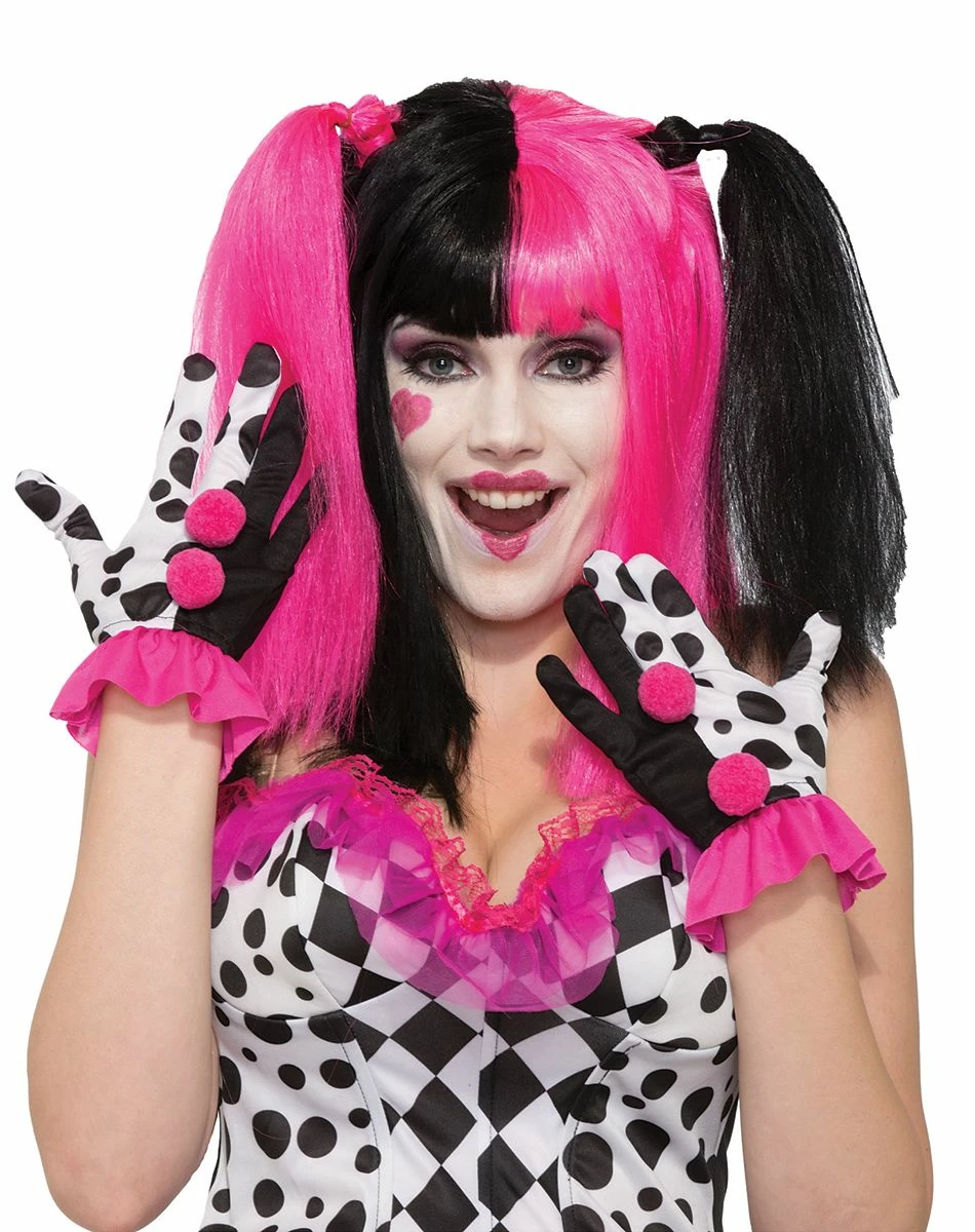 Spirit Halloween Harlequin Clown Ruffle Gloves 3 Spirit Halloween Harlequin Clown Ruffle Gloves - Image 3