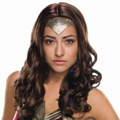 Spirit Halloween Adult Wonder Woman Wig Deluxe - Batman v Superman Dawn of Justice