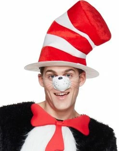 Spirit Halloween Adult Cat in the Hat Costume - Dr. Seuss -Halloween ACCESSORIES store 07470545 c