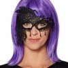 Spirit Halloween Peacock Lace Half Mask