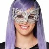 Spirit Halloween Ribbon Rhinestone Half Mask