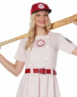 Spirit Halloween Adult Rockford Peaches Costume - A League of Their Own -Halloween ACCESSORIES store 07554462 c