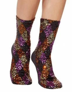 Spirit Halloween Harley Quinn Sequin Socks - Birds of Prey