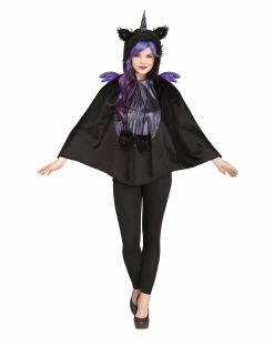 Spirit Halloween Adult Dark Unicorn Poncho