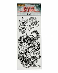Spirit Halloween Multi-Pack Punk Tattoos - 6 Count