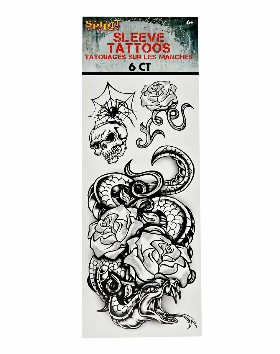 Spirit Halloween Multi-Pack Punk Tattoos - 6 Count 1 Spirit Halloween Multi-Pack Punk Tattoos - 6 Count