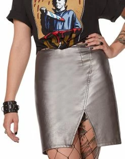 Spirit Halloween Pleather Split Skirt 4 Spirit Halloween Pleather Split Skirt -Halloween ACCESSORIES store 07603285 b