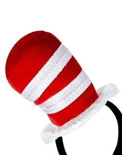 Spirit Halloween Cat in the Hat Sequin Mini Hat – Dr. Seuss -Halloween ACCESSORIES store 07617525 b