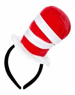 Spirit Halloween Cat in the Hat Sequin Mini Hat – Dr. Seuss -Halloween ACCESSORIES store 07617525 c