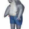 Spirit Halloween Adult King Shark Inflatable Costume - The Suicide Squad