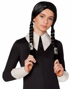 Spirit Halloween Kids Wednesday Addams Costume - The Addams Family 2 -Halloween ACCESSORIES store 07630718 c