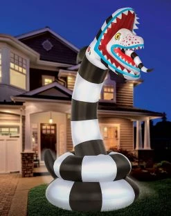 Spirit Halloween 8.9 Ft Sandworm Inflatable Decoration - Beetlejuice