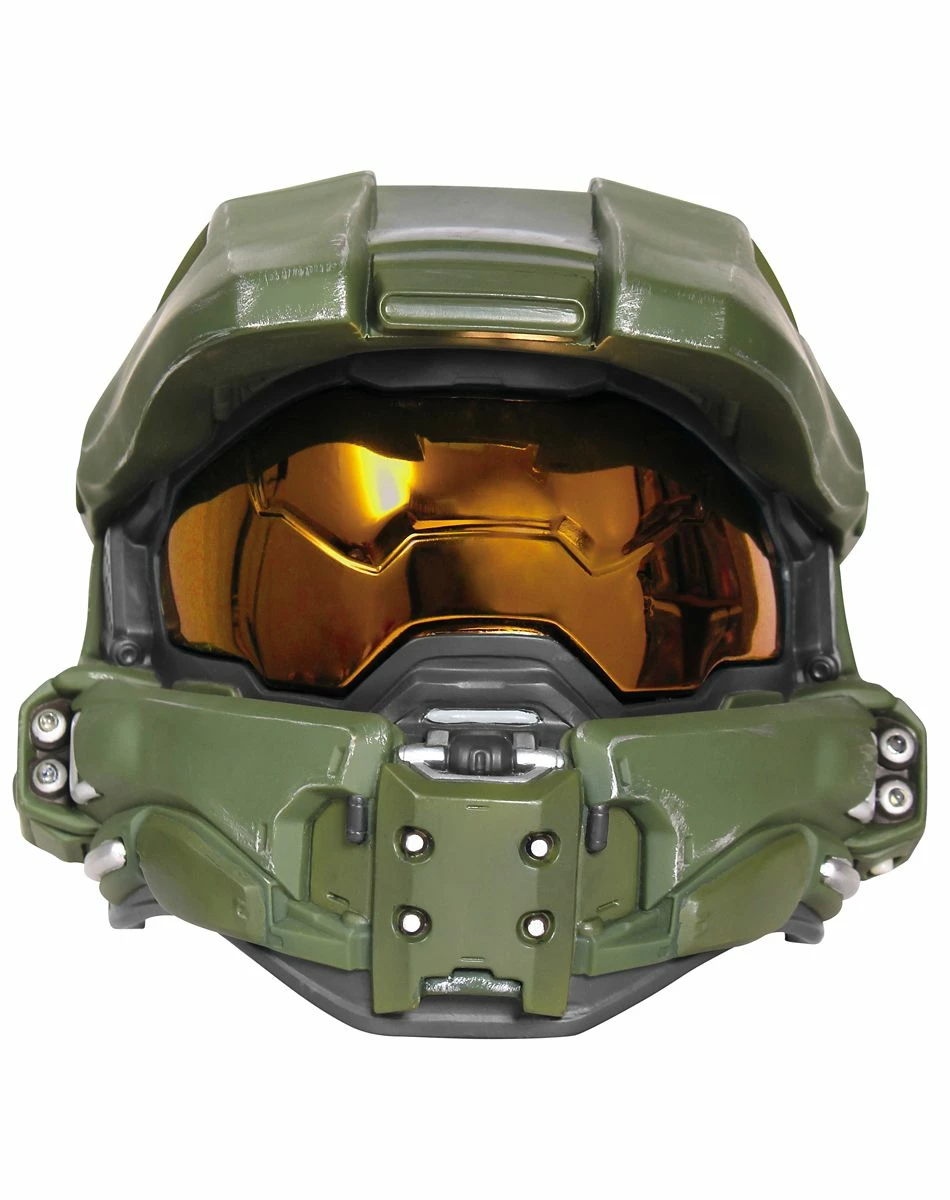 Spirit Halloween Kids Master Chief Light-Up Helmet Deluxe - Halo 1 Spirit Halloween Kids Master Chief Light-Up Helmet Deluxe - Halo