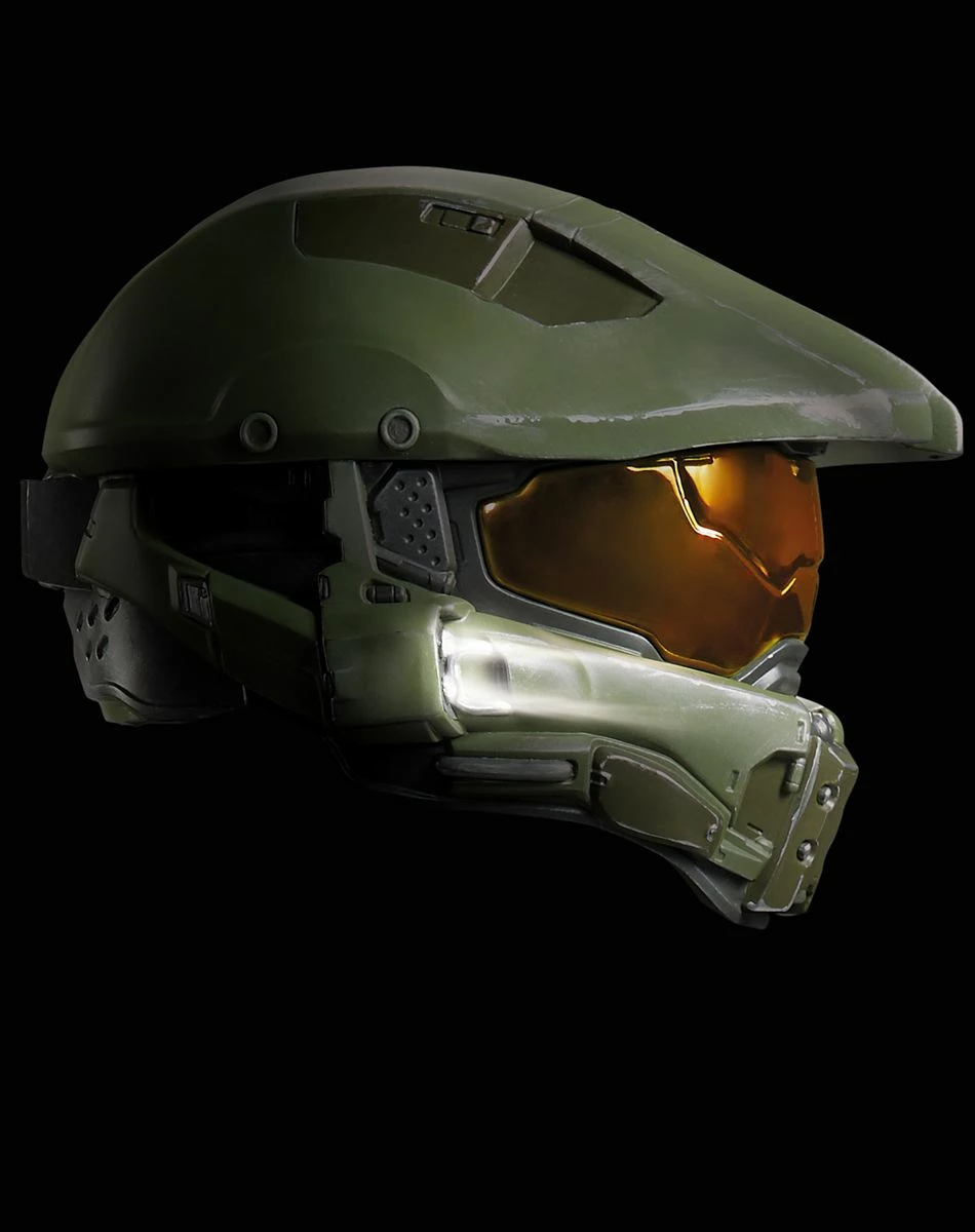 Spirit Halloween Kids Master Chief Light-Up Helmet Deluxe - Halo 6 Spirit Halloween Kids Master Chief Light-Up Helmet Deluxe - Halo - Image 6